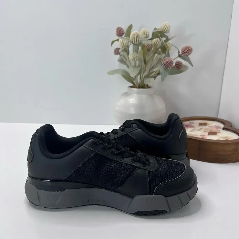Kuru Quantum 2.0 Walking Comfort Sneaker Jet Black/Gray Women 7M Tried On
